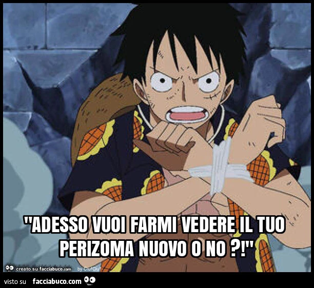 "adesso vuoi farmi vedere il tuo perizoma nuovo o no?! "