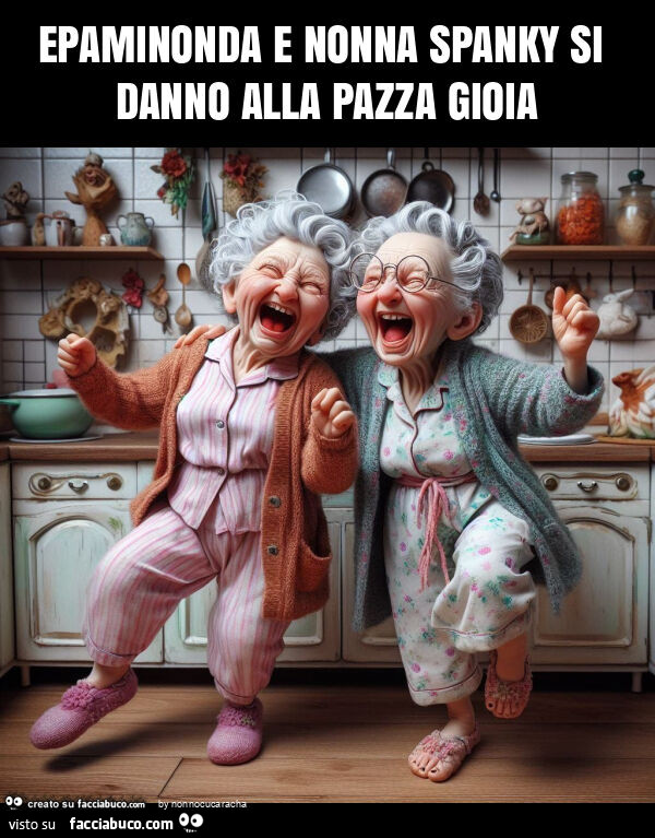 Epaminonda e nonna spanky si danno alla pazza gioia