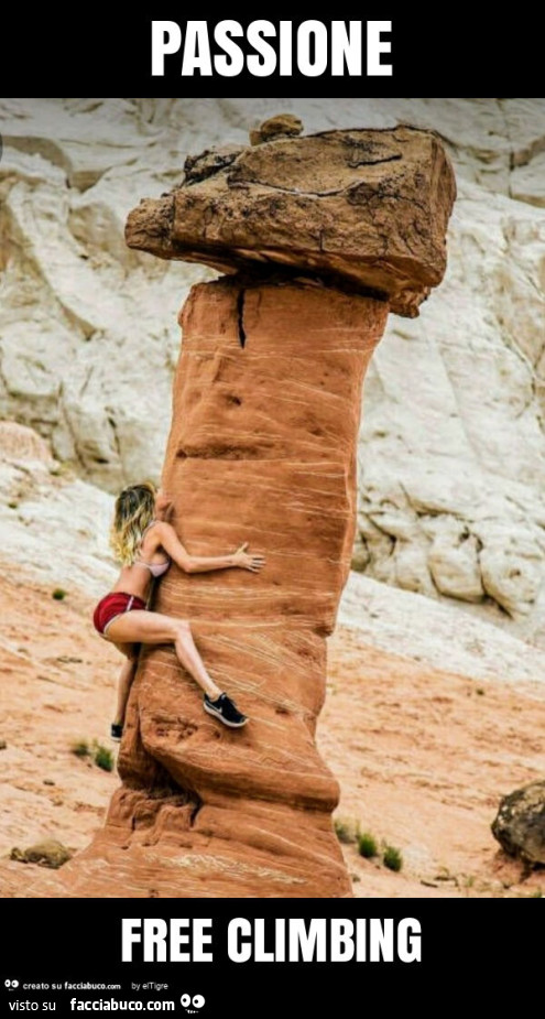 Passione free climbing