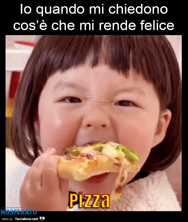 Io quando mi chiedono cos'è che mi rende felice