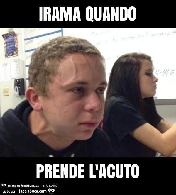 Irama quando prende l'acuto