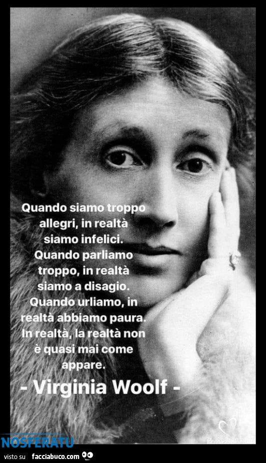 Quando siamo troppo allegri, in realtà siamo infelici