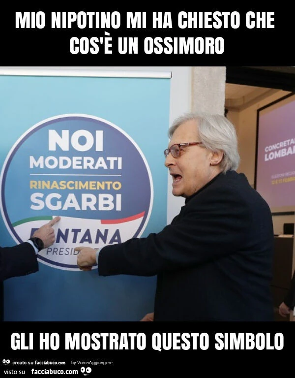 Mio nipotino mi ha chiesto che cos'è un ossimoro gli ho mostrato questo simbolo