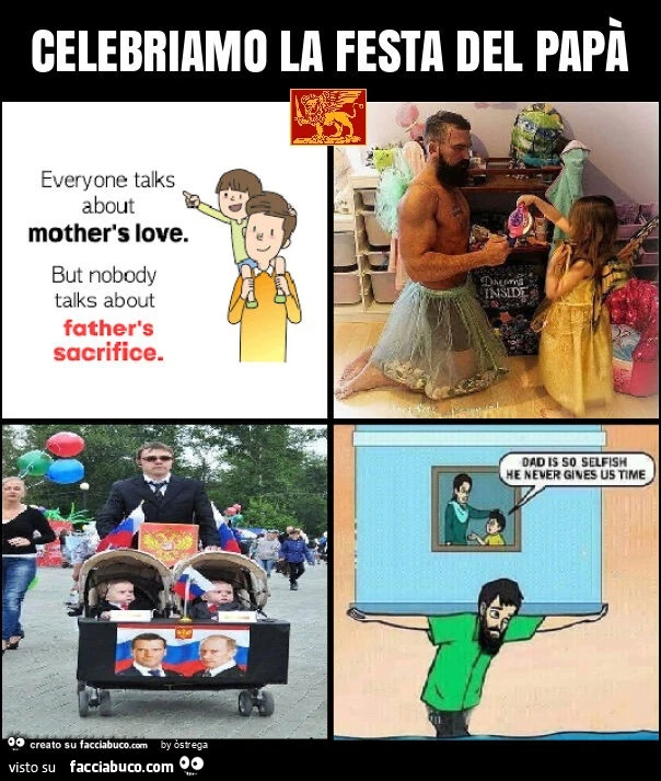 Celebriamo la festa del papà