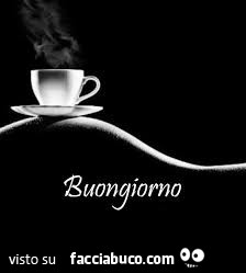 Tazzina di caffè sul sedere. Buongiorno