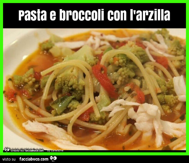 Pasta e broccoli con l'arzilla