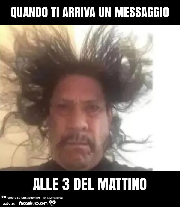 Quando ti arriva un messaggio alle 3 del mattino