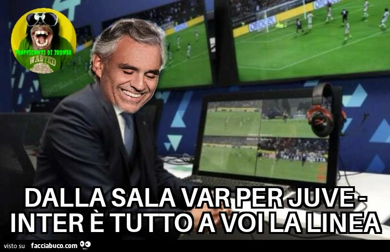 Dalla sala VAR per Juve inter è tutto a voi la linea
