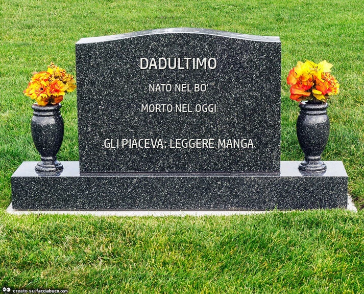 Dadultimo. Gli piaceva: leggere manga
