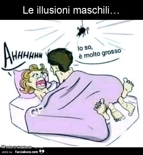 Le illusioni maschili…