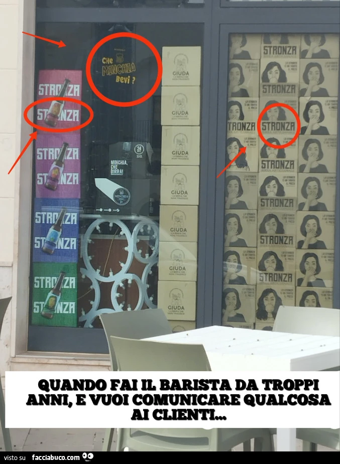 Quando fai il barista da troppi anni