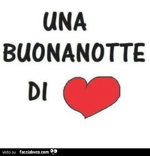 Una buonanotte di cuore
