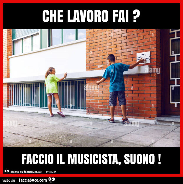 Che lavoro fai? Faccio il musicista, suono