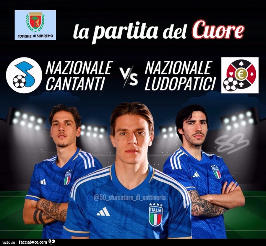 Partita del cuore Nazionale ludopatici