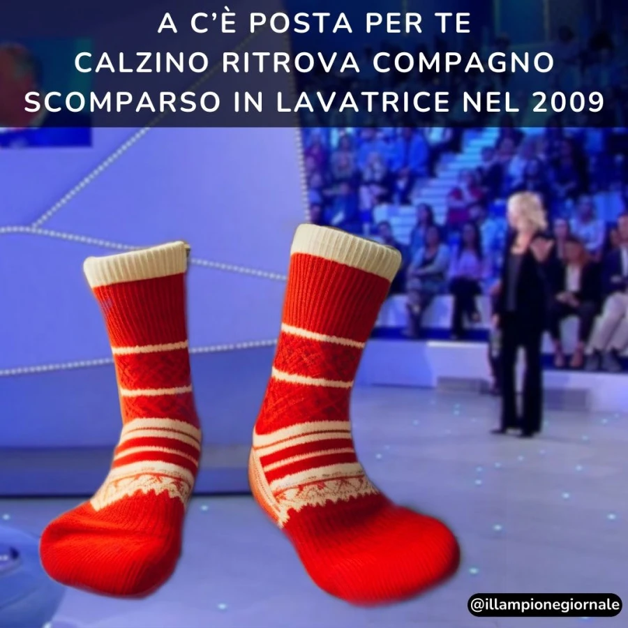 C'è posta per te calzino ritrova compagno scomparso in lavatrice nel 2009