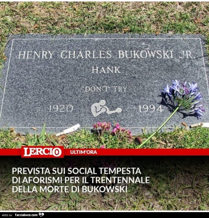 Trentennale morte Charles Bukowski