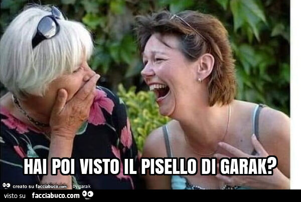 Hai poi visto il pisello di garak?