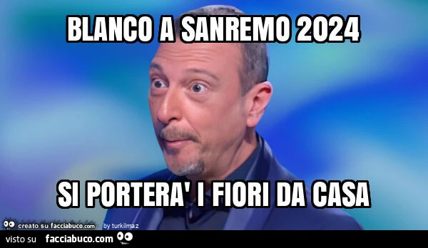 Blanco a sanremo 2024 si porterร i fiori da casa
