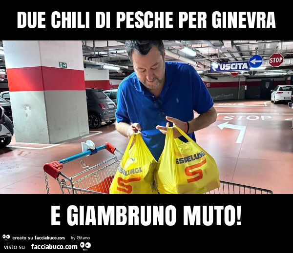 Due chili di pesche per ginevra e giambruno muto