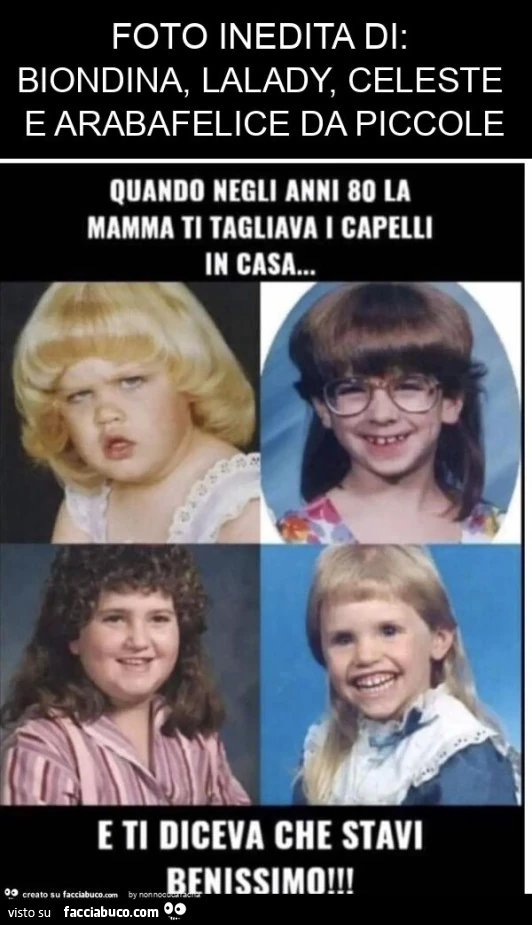 Foto inedita di: biondina, lalady, celeste e arabafelice da piccole