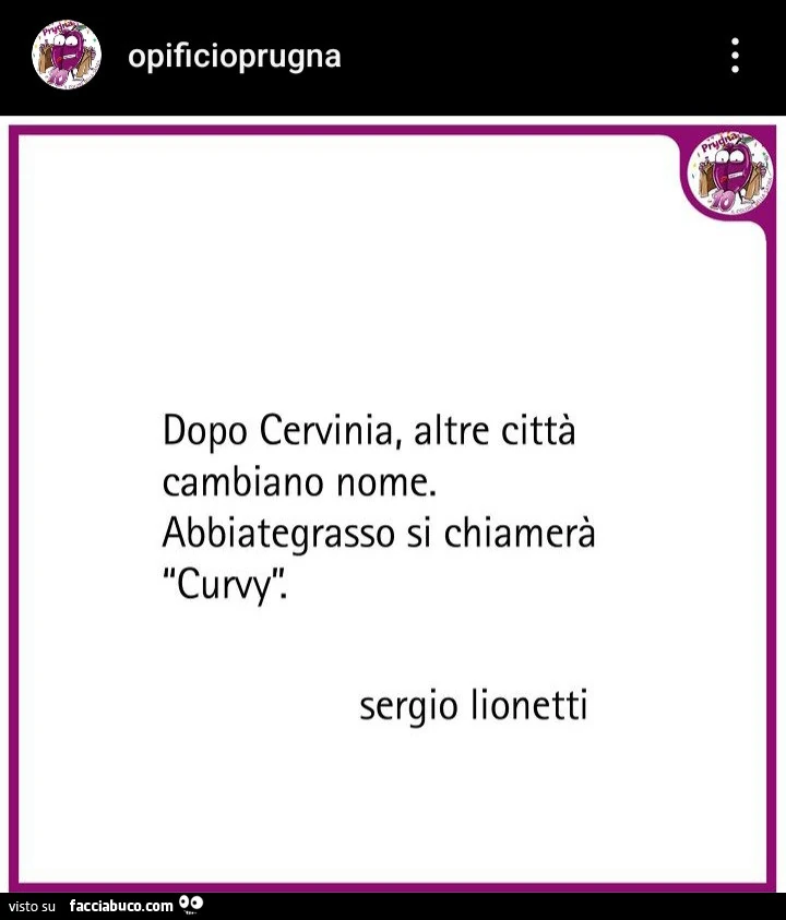 Dopo Cervinia, altre città cambiano nome. Abbiategrasso si chiamerà Curvy