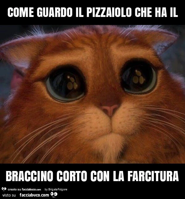Come guardo il pizzaiolo che ha il braccino corto con la farcitura