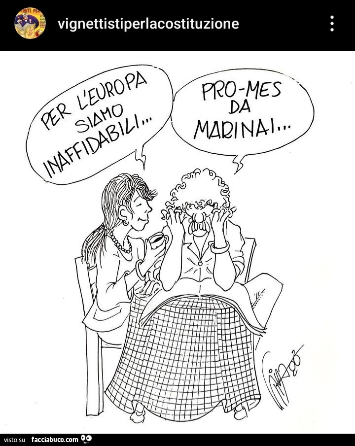 Per l'europa siamo inaffidabili. Pro-Mes da marinai