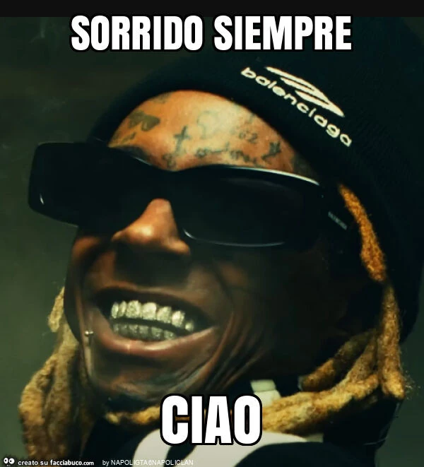Sorrido siempre ciao