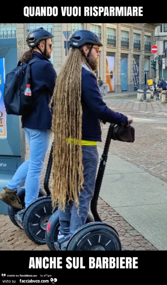 Quando vuoi risparmiare anche sul barbiere