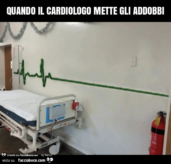 Quando il cardiologo mette gli addobbi