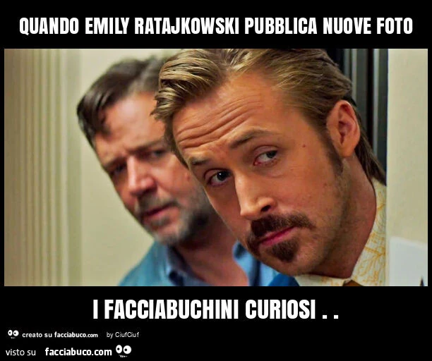 Quando emily ratajkowski pubblica nuove foto i facciabuchini curiosi