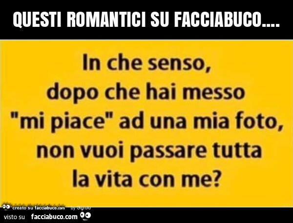Questi romantici su facciabuco