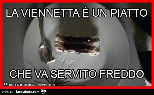 La viennetta è un piatto che va servito freddo
