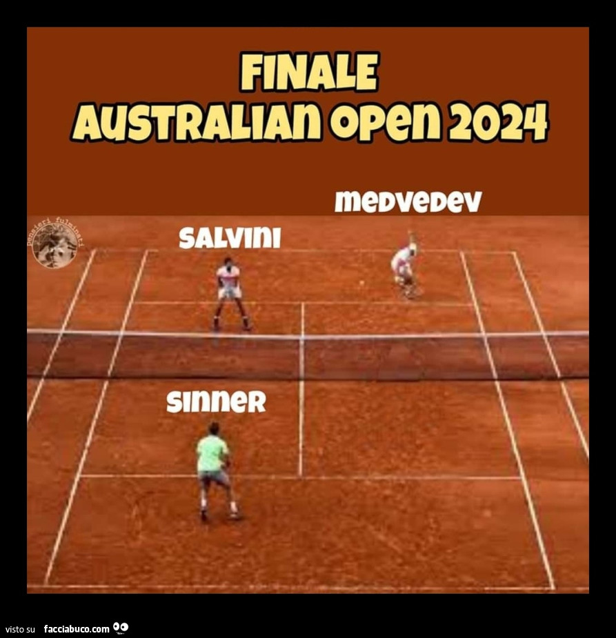 Finale Australian Open 2024. Salvini Medvedev vs Sinner