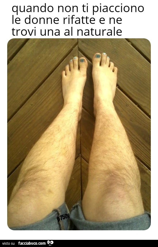 Donne pelose gambe