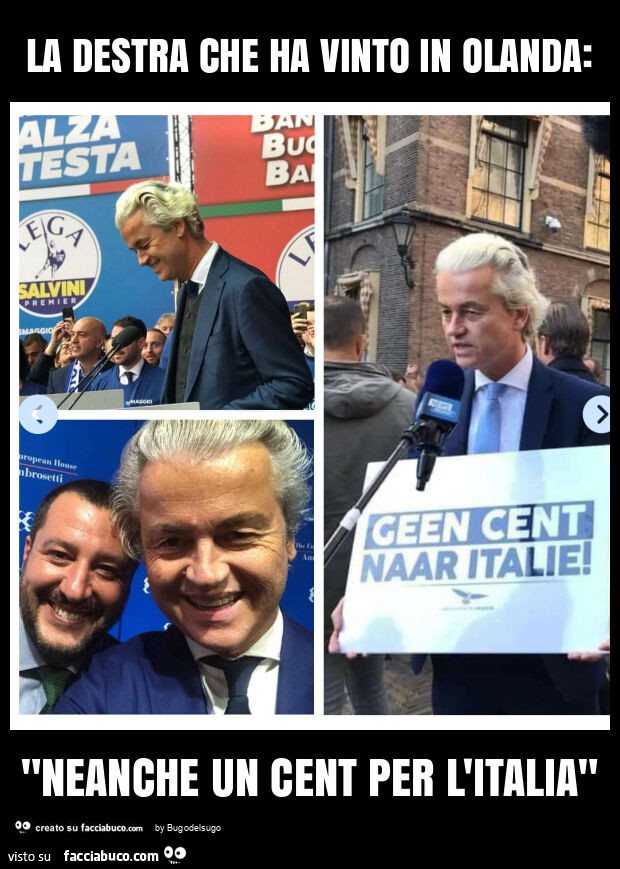 La destra che ha vinto in olanda: "neanche un cent per l'italia"