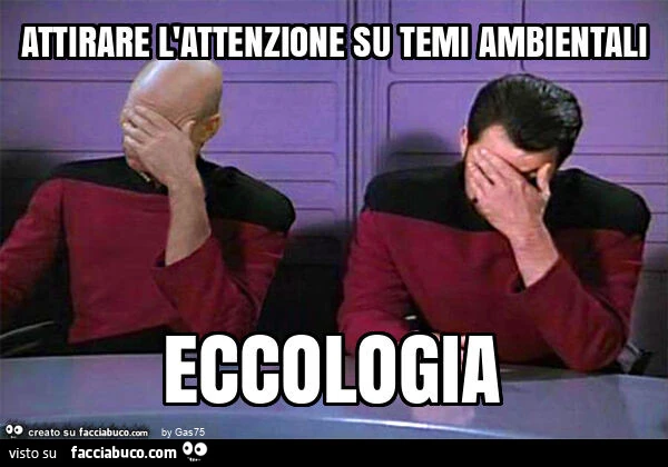 Attirare l'attenzione su temi ambientali eccologia