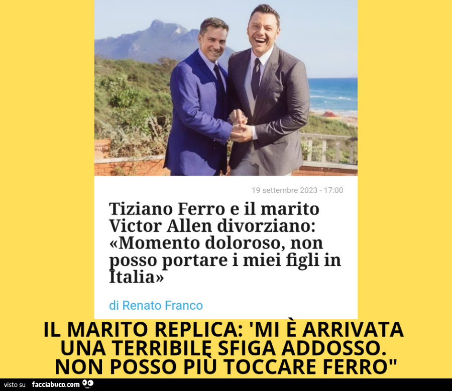 Divorzio tiziano ferro