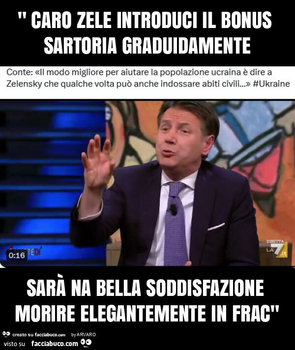 " caro zele introduci il bonus sartoria graduidamente sarà na bella soddisfazione morire elegantemente in frac"