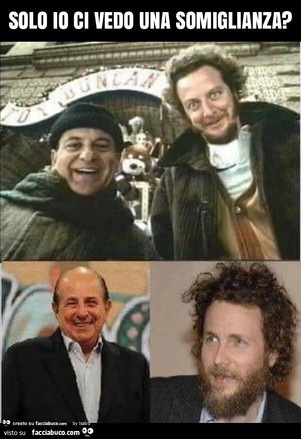 Solo io ci vedo una somiglianza?
