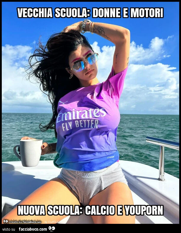 Vecchia scuola: donne e motori nuova scuola: calcio e youporn