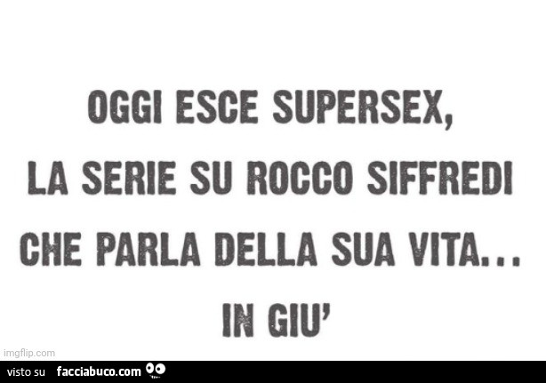 Oggi esce supersex, la serie su rocco siffredi che parla della sua vita… in giù