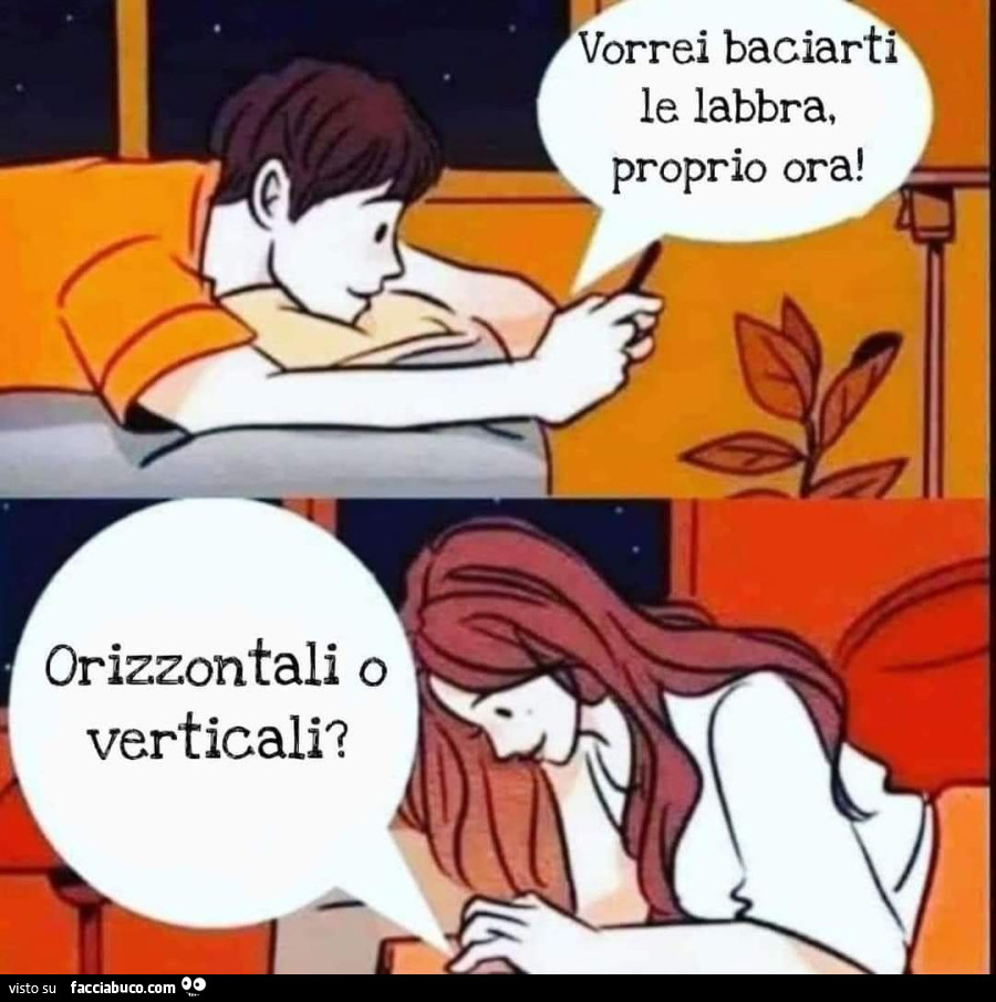 Vorrei baciarti le labbra