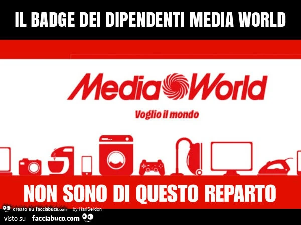 Il badge dei dipendenti media world