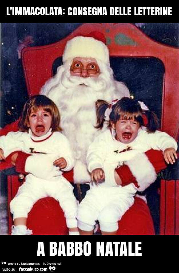 L'immacolata: consegna delle letterine a babbo natale