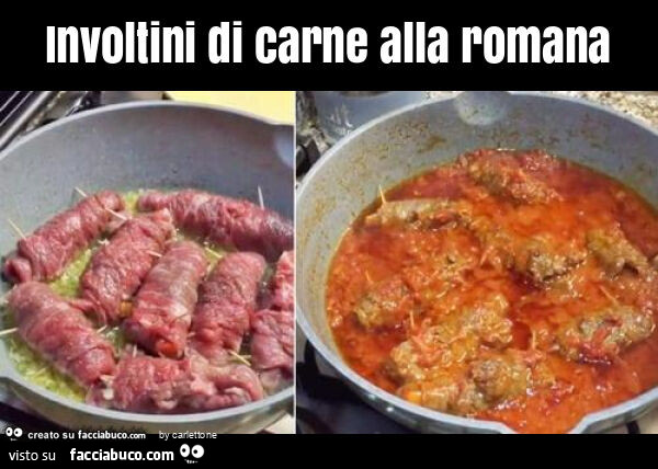 Involtini di carne alla romana