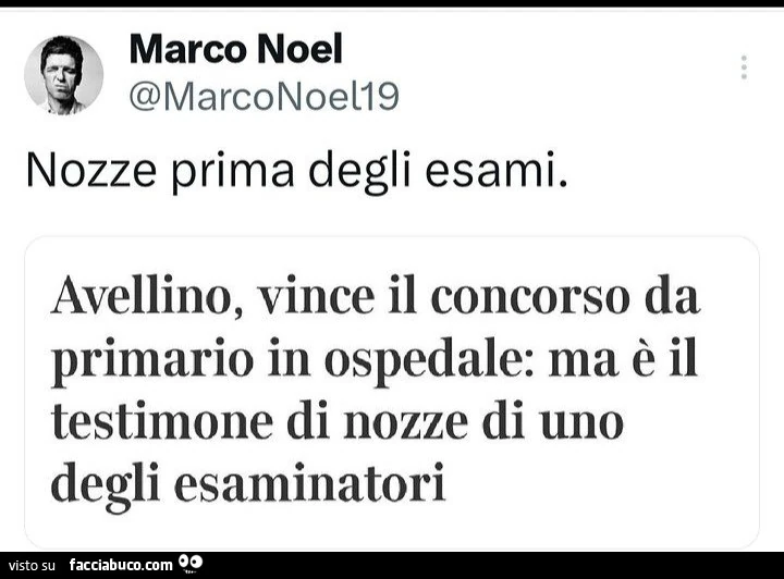 Nozze prima degli esami. Avellino, vince il concorso da primario in ospedale: ma รจ il testimone di nozze di uno degli esaminatori
