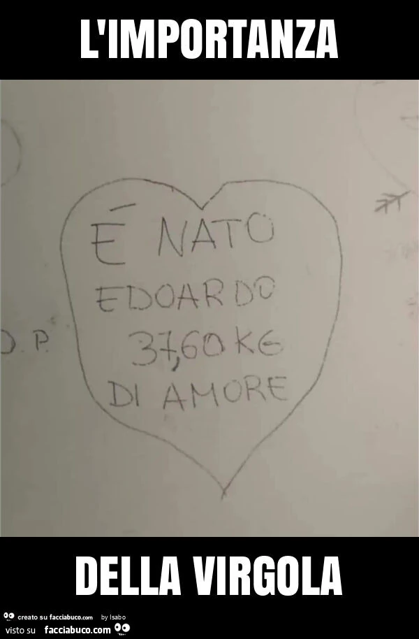 L'importanza della virgola
