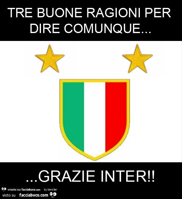 Tre buone ragioni per dire comunque&hellip; grazie inter
