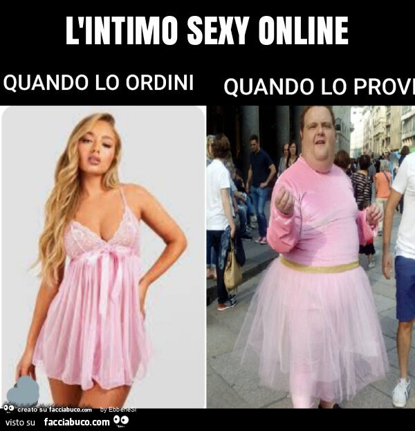 L'intimo sexy online